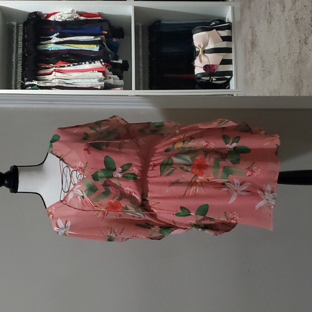 Express tropical print dress in sz small